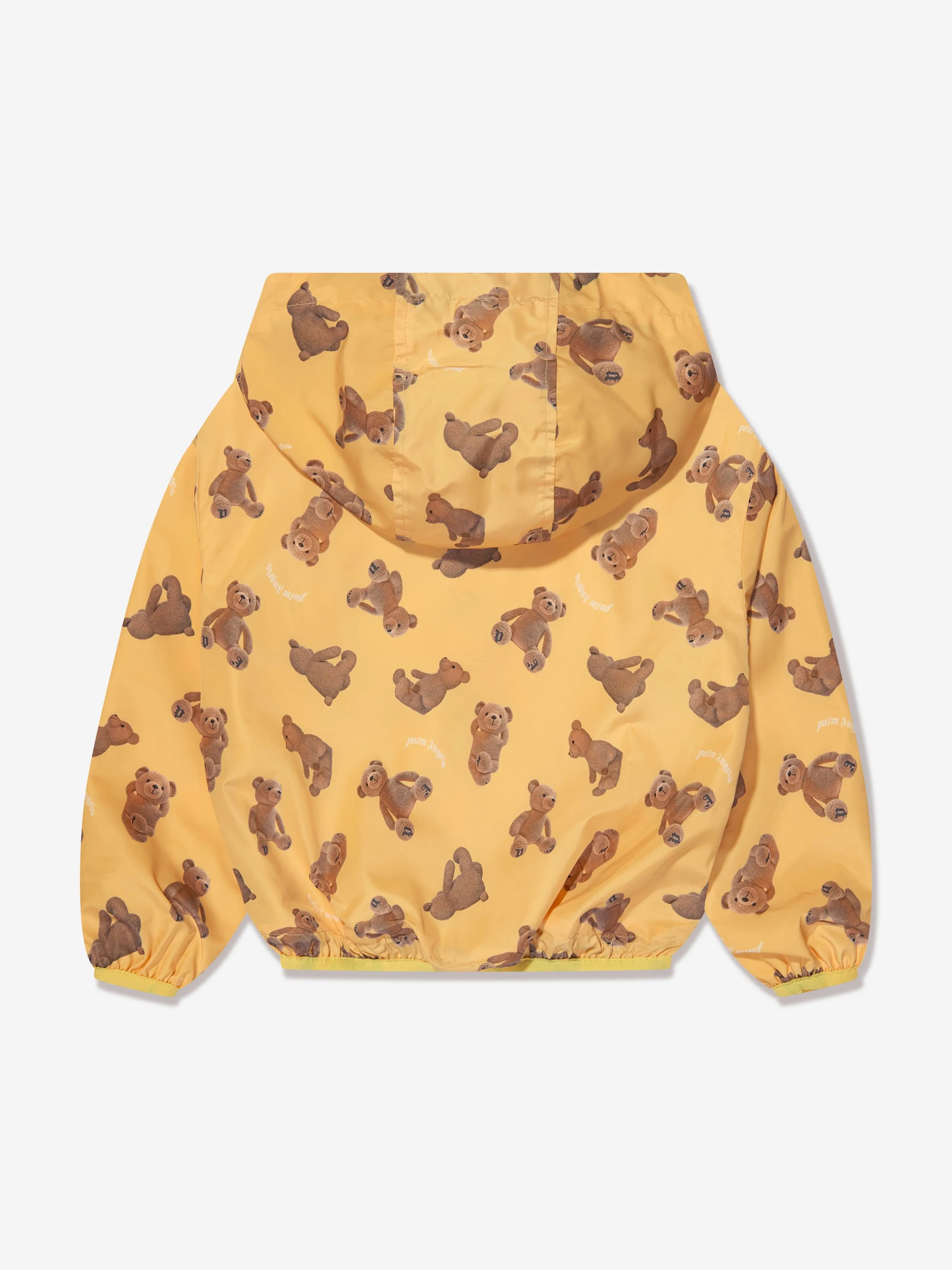 Palm Angels Jungen AOP PA Bären Windjacke in Gelb