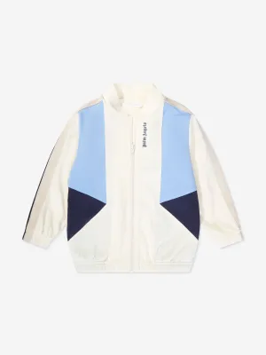 Palm Angels Jungen Colourblock Trackjacke in Weiß