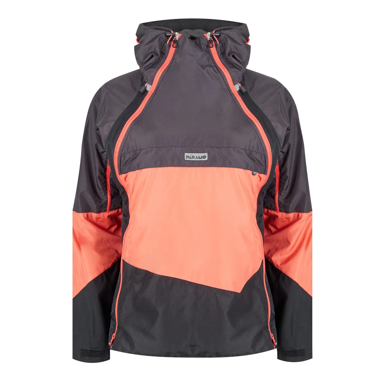 Paramo Damen Velez Evolution Hybrid Smock Hot Coral / Stahl / Schwarz