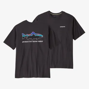 Patagonia Herren T-Shirts Männer Zuhause Wasser Forelle Bio T-Shirt