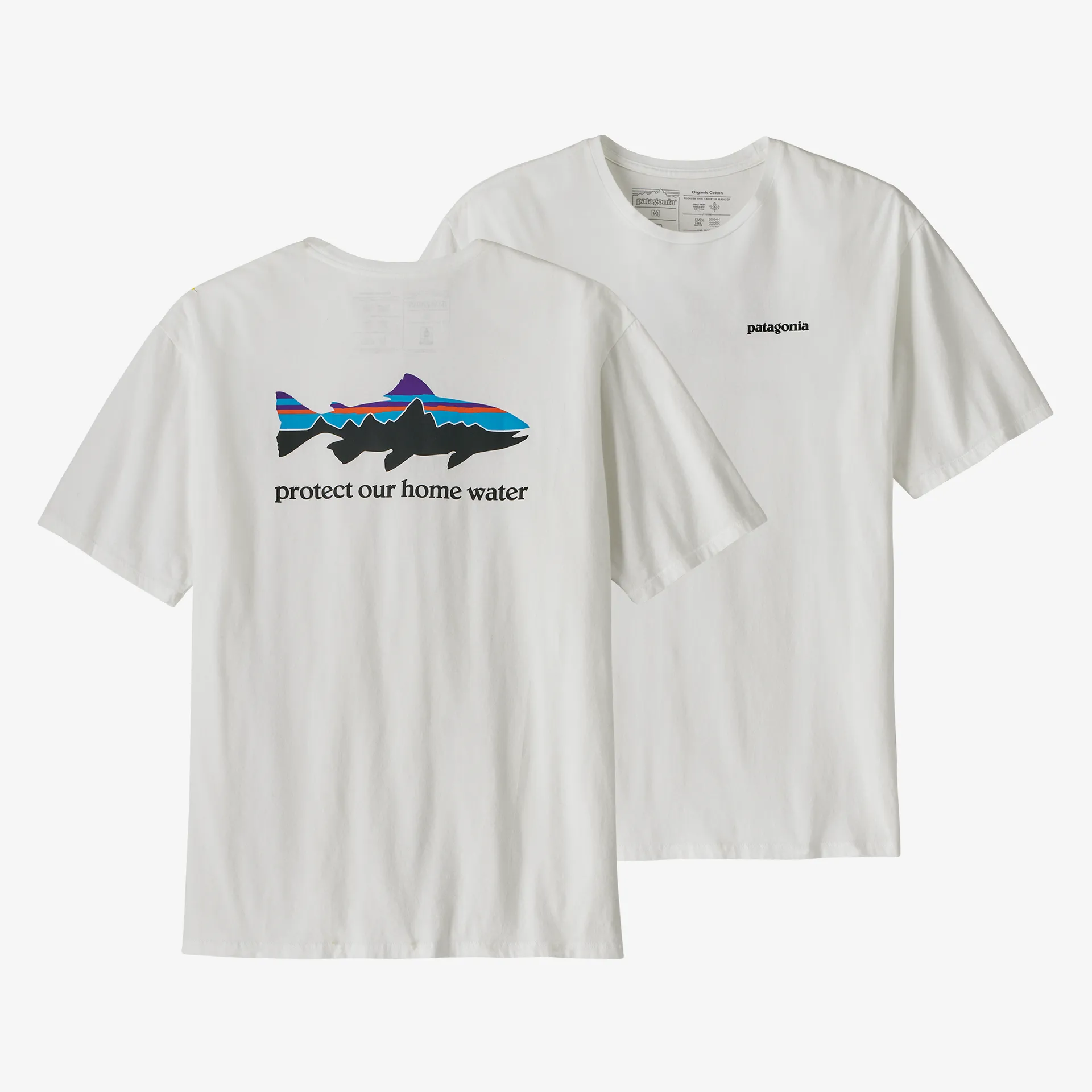 Patagonia Herren T-Shirts Organic T-Shirt mit Forellenmotiv für zu Hause