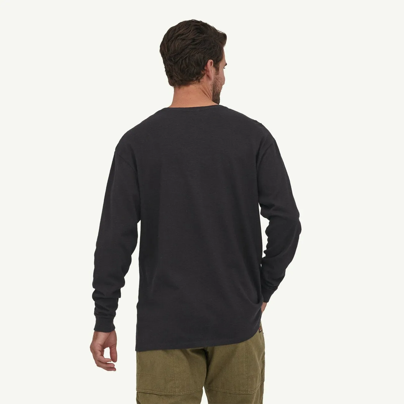 Patagonia Herren T-Shirts Langarm Arbeits-T-Shirt mit Tasche