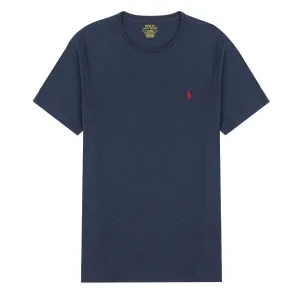 Polo Ralph Lauren Custom Slim Fit Baumwoll-T-Shirt Mittelalterliches Blau Heather Polo Ralph Lauren Kleidung