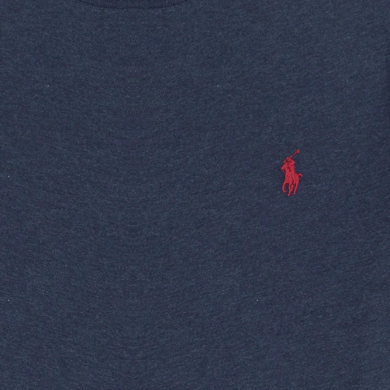 Polo Ralph Lauren Custom Slim Fit Baumwoll-T-Shirt Mittelalterliches Blau Heather Polo Ralph Lauren Kleidung