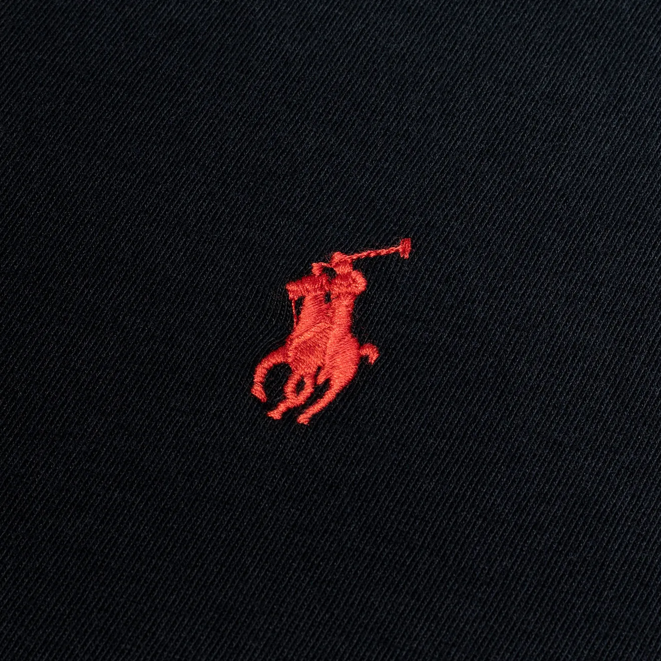 Polo Ralph Lauren Custom Slim Fit Baumwoll-T-Shirt RL Schwarz Polo Ralph Lauren Kleidung