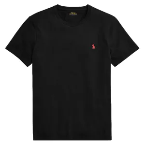 Polo Ralph Lauren Custom Slim Fit Baumwoll-T-Shirt RL Schwarz Polo Ralph Lauren Kleidung