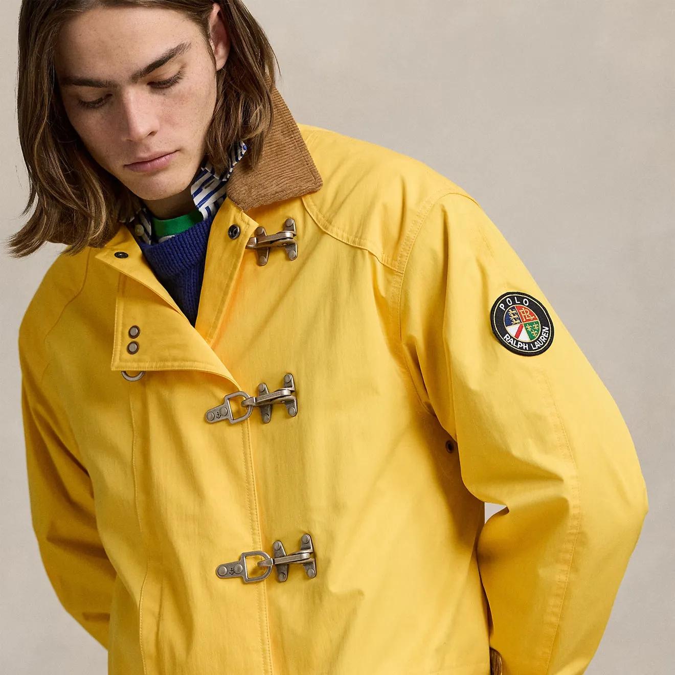 Polo Ralph Lauren gefütterter Mantel Racing Gelb