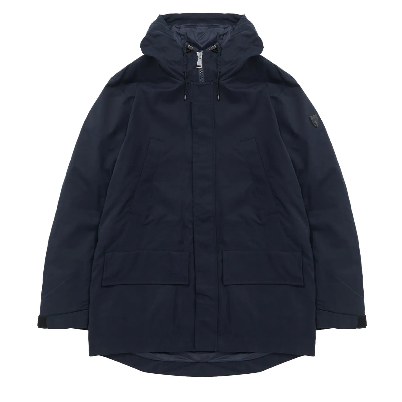 Polo Ralph Lauren Twill Kapuzenmantel und Steppfutter Kollektion Marineblau