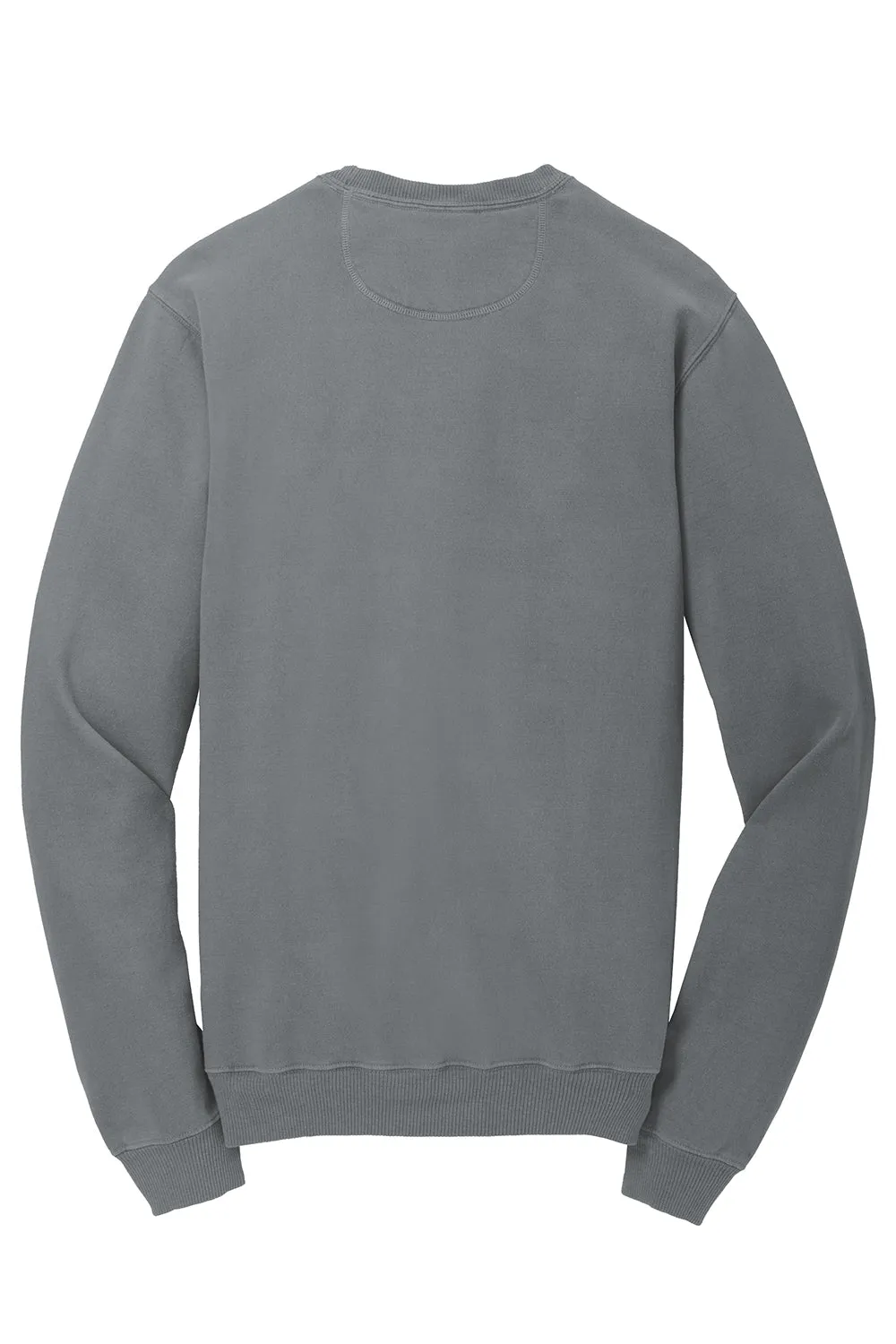 Port & Company Herren Beach Wash Fleece Crewneck Sweatshirt - Zinngrau