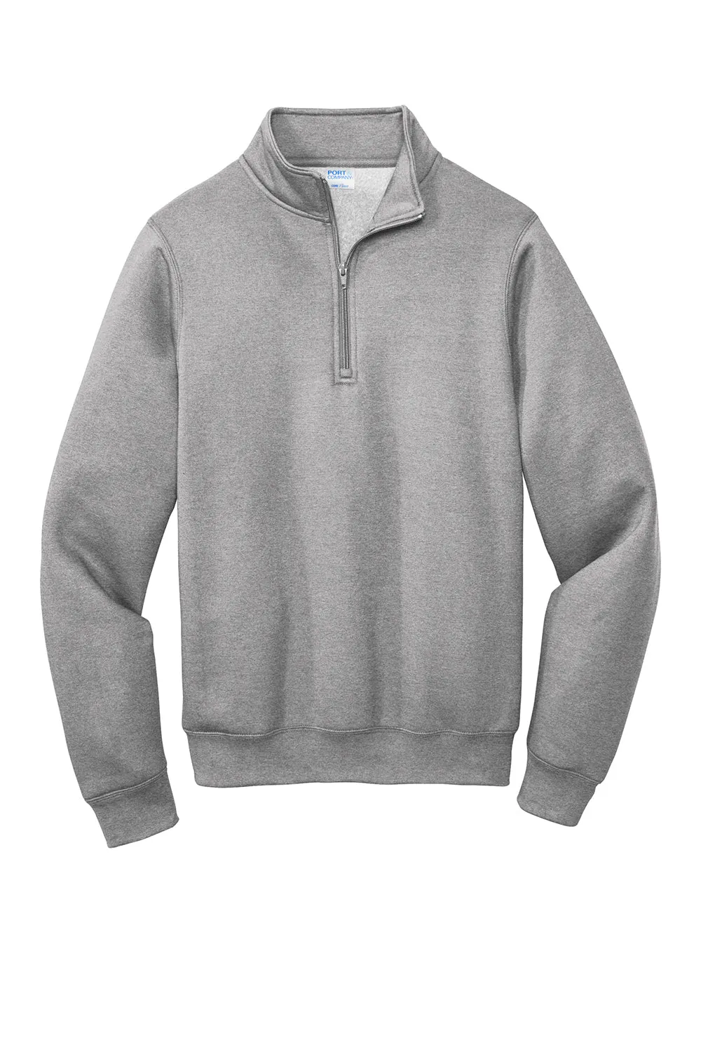Port & Company Herren Core Fleece 1/4-Zip Sweatshirt - Heather Grau