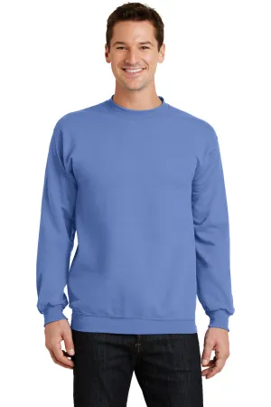 Port & Company Herren Core Pill Resistant Fleece Crewneck Sweatshirt - Carolina Blau
