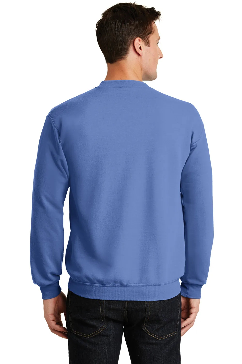 Port & Company Herren Core Pill Resistant Fleece Crewneck Sweatshirt - Carolina Blau