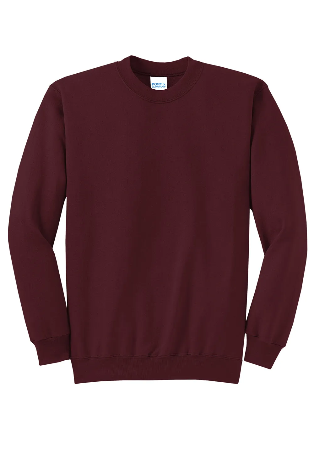 Port & Company Herren Core Pill Resistant Fleece Crewneck Sweatshirt - Kastanienbraun