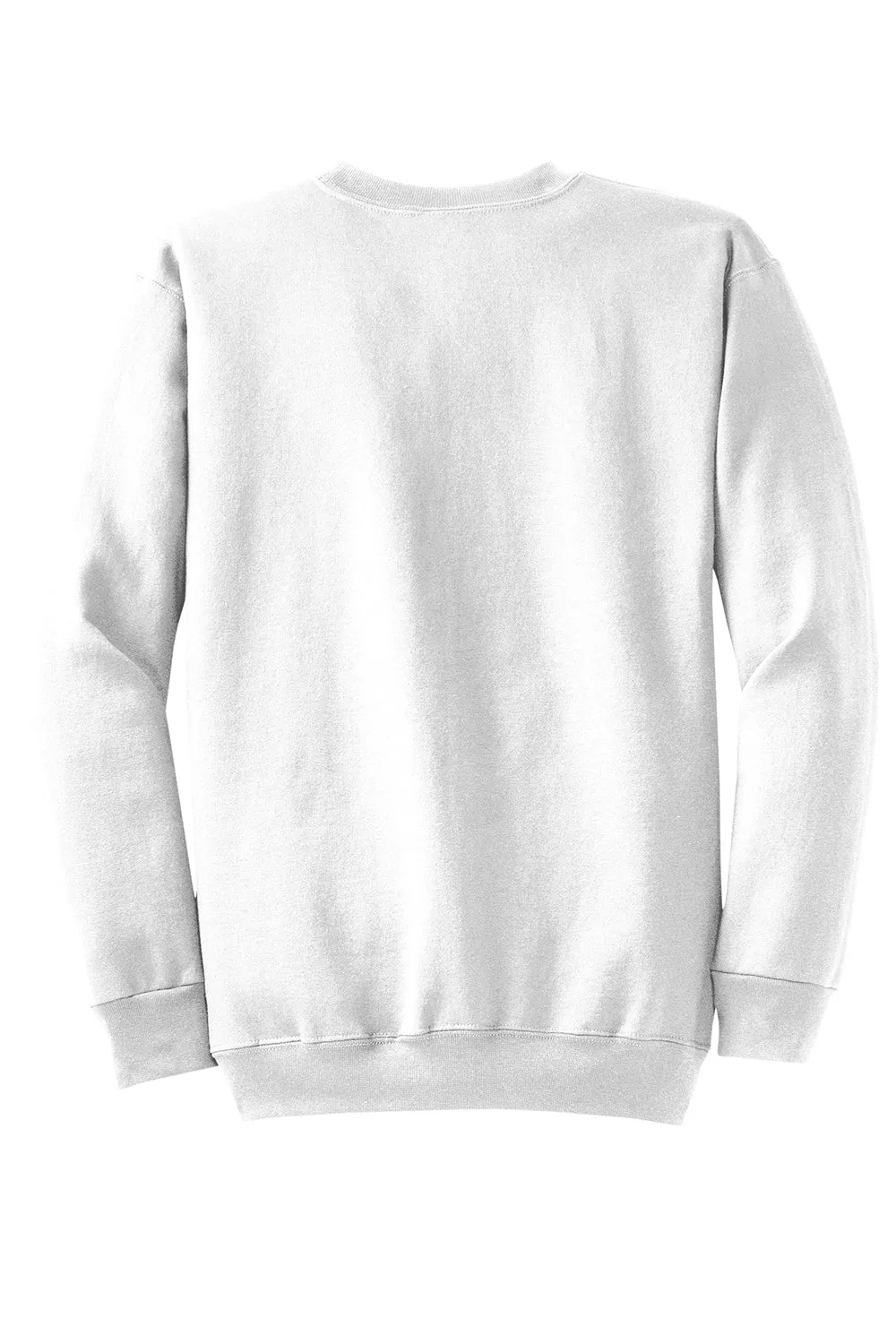 Port & Company Herren Core Pill Resistant Fleece Crewneck Sweatshirt - Weiß