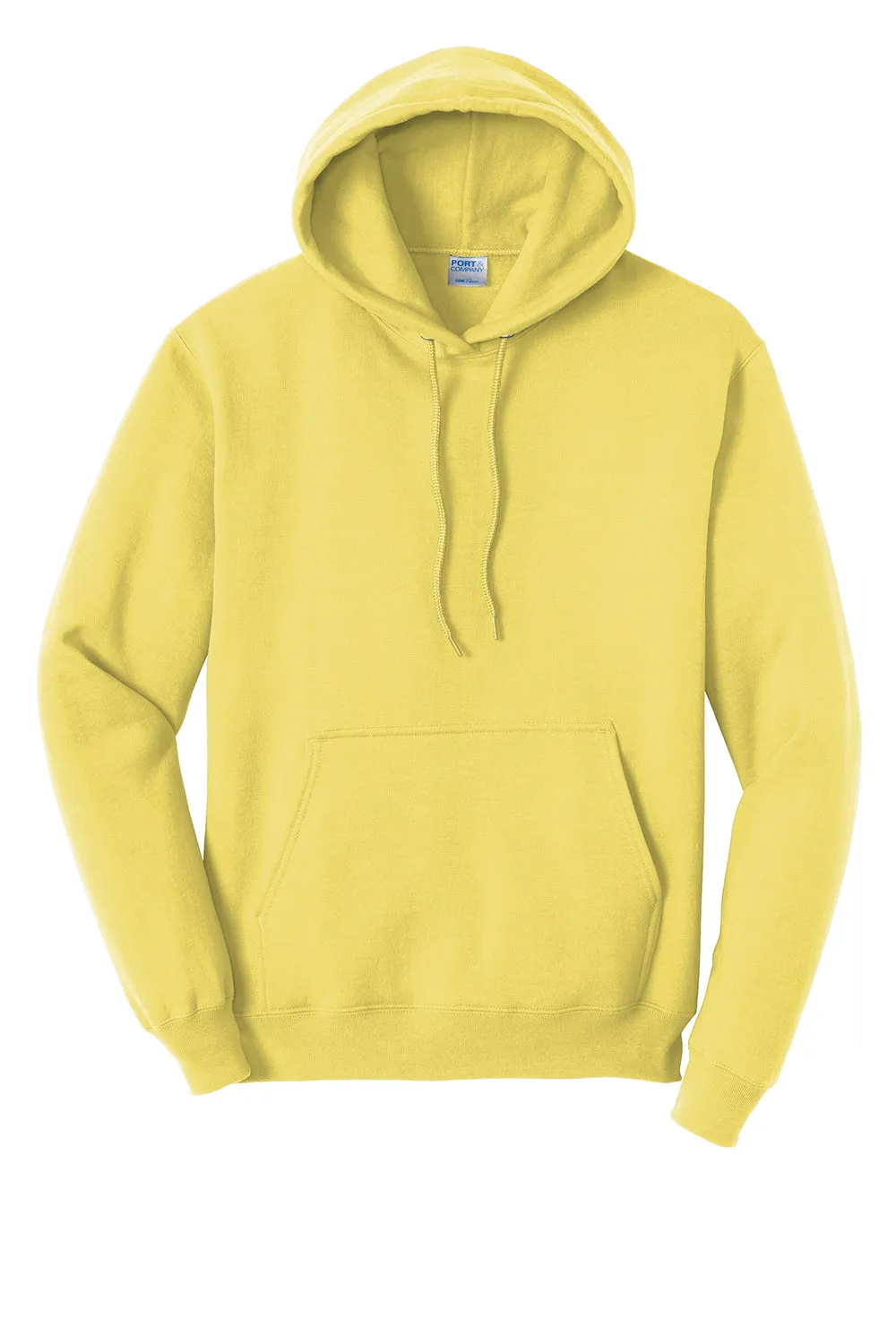Port & Company Herren Core Pill Resistant Fleece Kapuzenpullover Hoodie mit Beuteltasche - Gelb