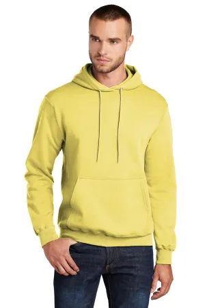 Port & Company Herren Core Pill Resistant Fleece Kapuzenpullover Hoodie mit Beuteltasche - Gelb