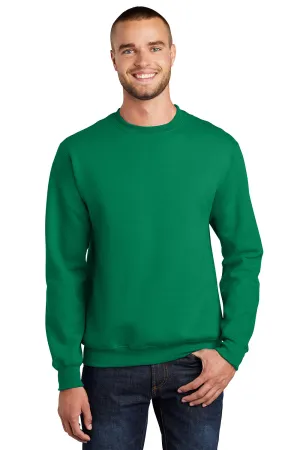 Port & Company Herren Essential Pill Resistant Fleece Crewneck Sweatshirt - Kelly Grün