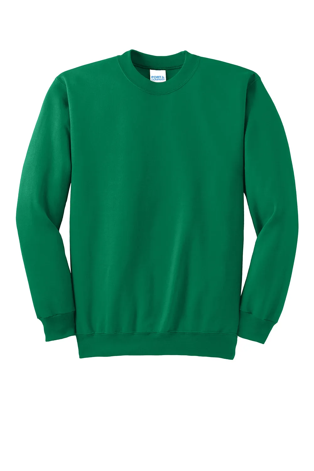 Port & Company Herren Essential Pill Resistant Fleece Crewneck Sweatshirt - Kelly Grün