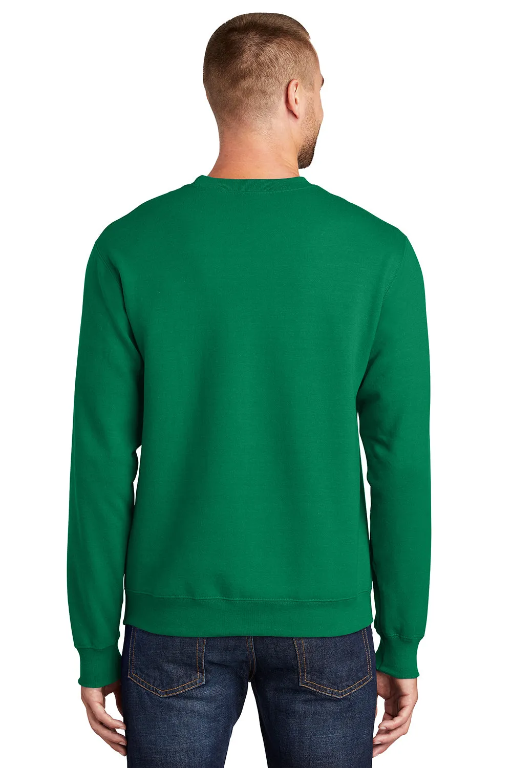 Port & Company Herren Essential Pill Resistant Fleece Crewneck Sweatshirt - Kelly Grün