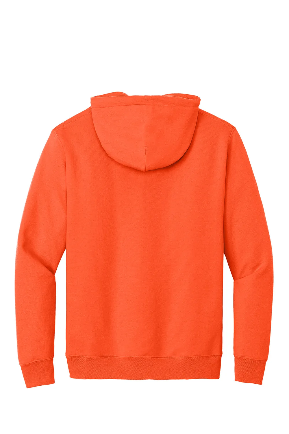 Port & Company Herren Essential Pill Resistant Fleece Kapuzenpullover Hoodie mit Beuteltasche - Sicherheitsorange