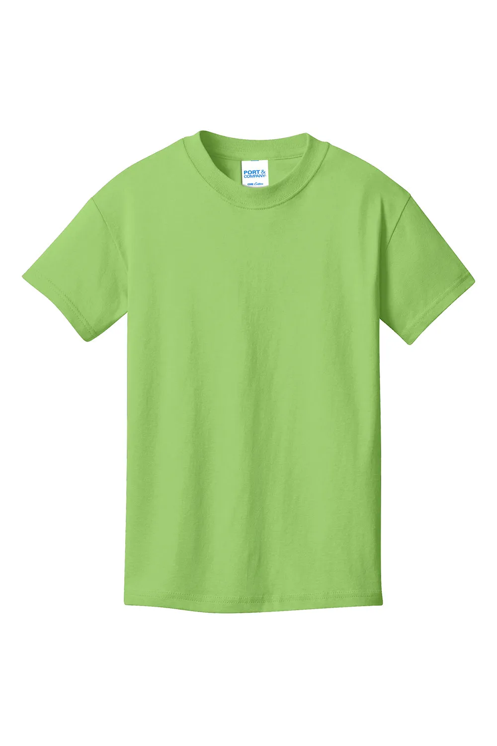 Port & Company Jugend Basic Kurzarm T-Shirt - Limettengrün