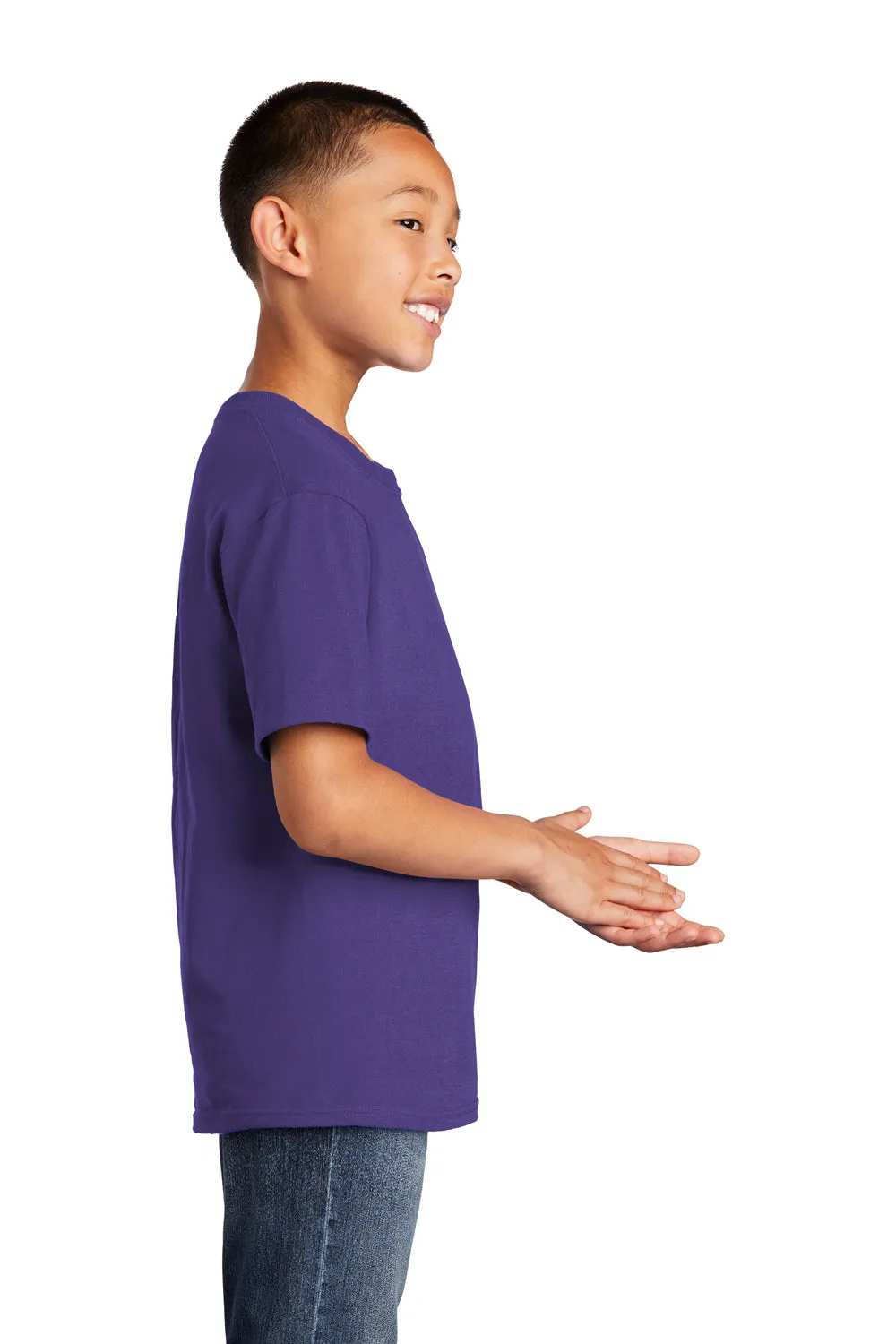 Port & Company Jugend Basic Kurzarm T-Shirt - Lila