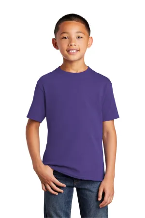 Port & Company Jugend Basic Kurzarm T-Shirt - Lila
