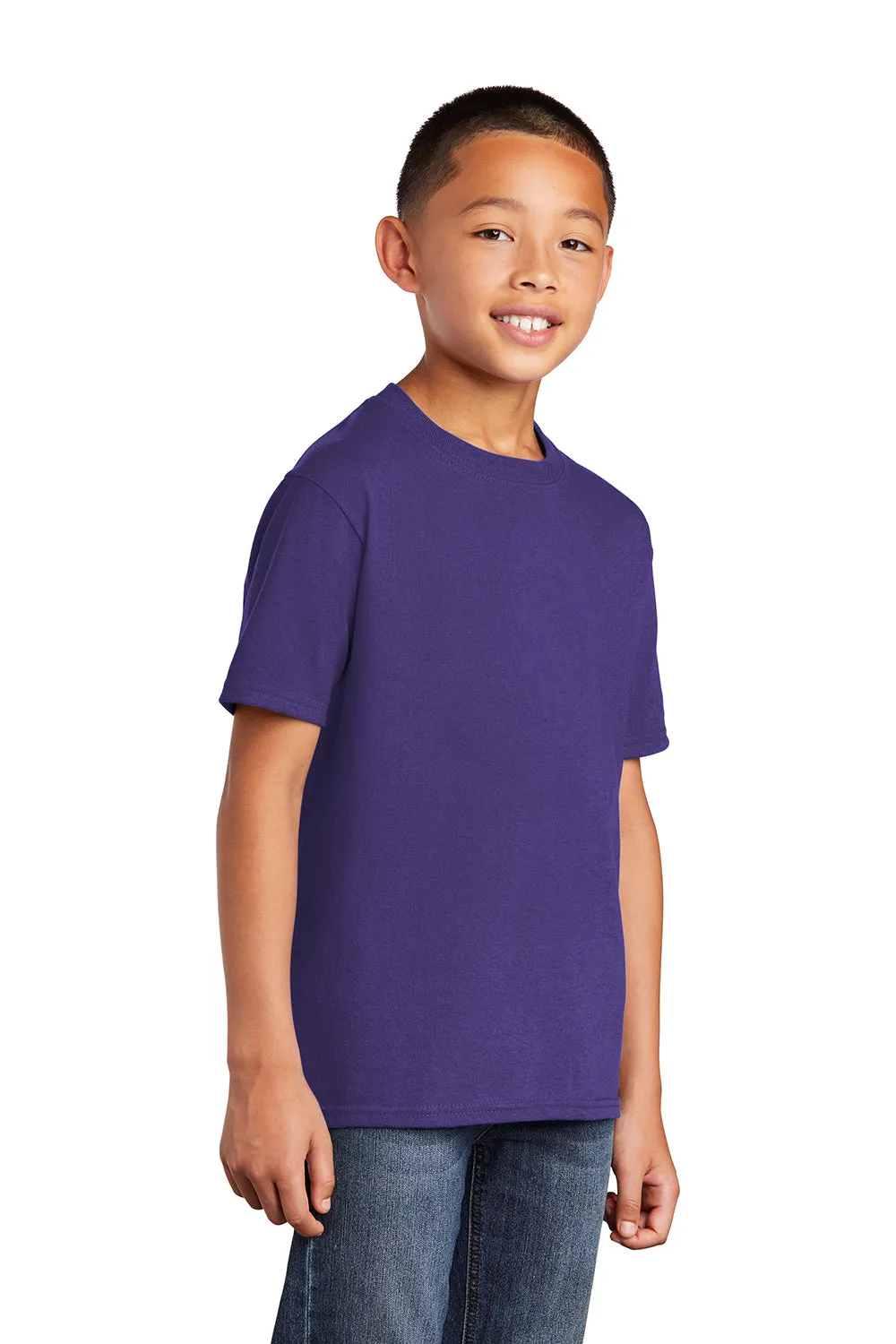 Port & Company Jugend Basic Kurzarm T-Shirt - Lila