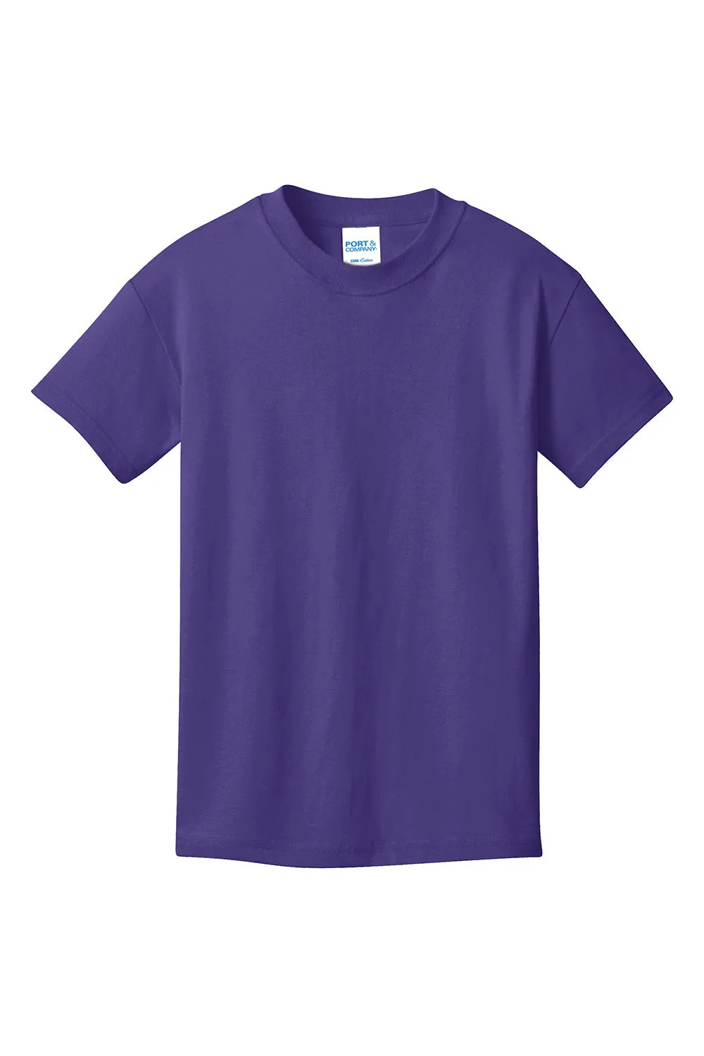 Port & Company Jugend Basic Kurzarm T-Shirt - Lila