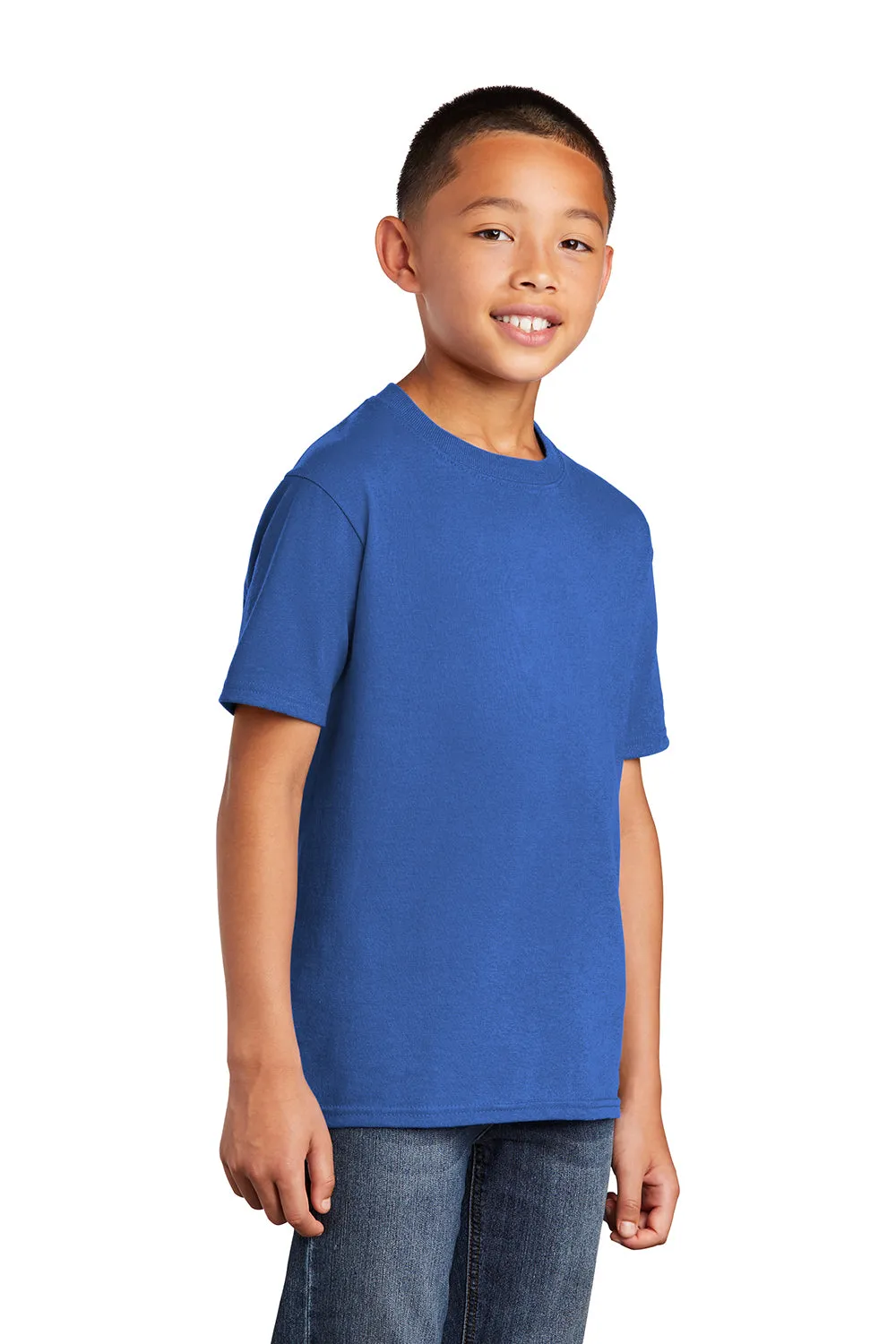 Port & Company Jugend Basic Kurzarm Rundhals T-Shirt - Königsblau