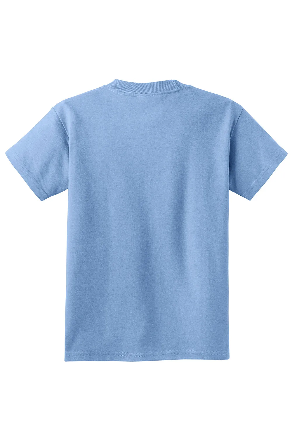 Port & Company Jugend Essential Kurzarm Rundhals T-Shirt - Hellblau