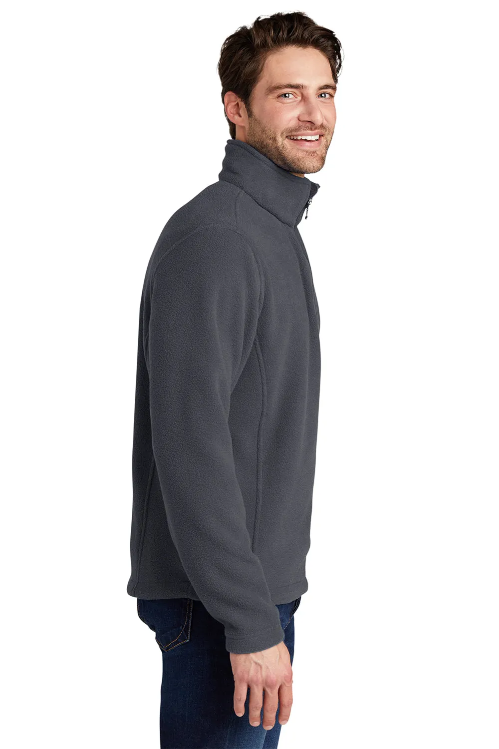 Port Authority Herren Fleece 1/4 Zip Sweatshirt - Eisengrau
