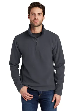 Port Authority Herren Fleece 1/4 Zip Sweatshirt - Eisengrau