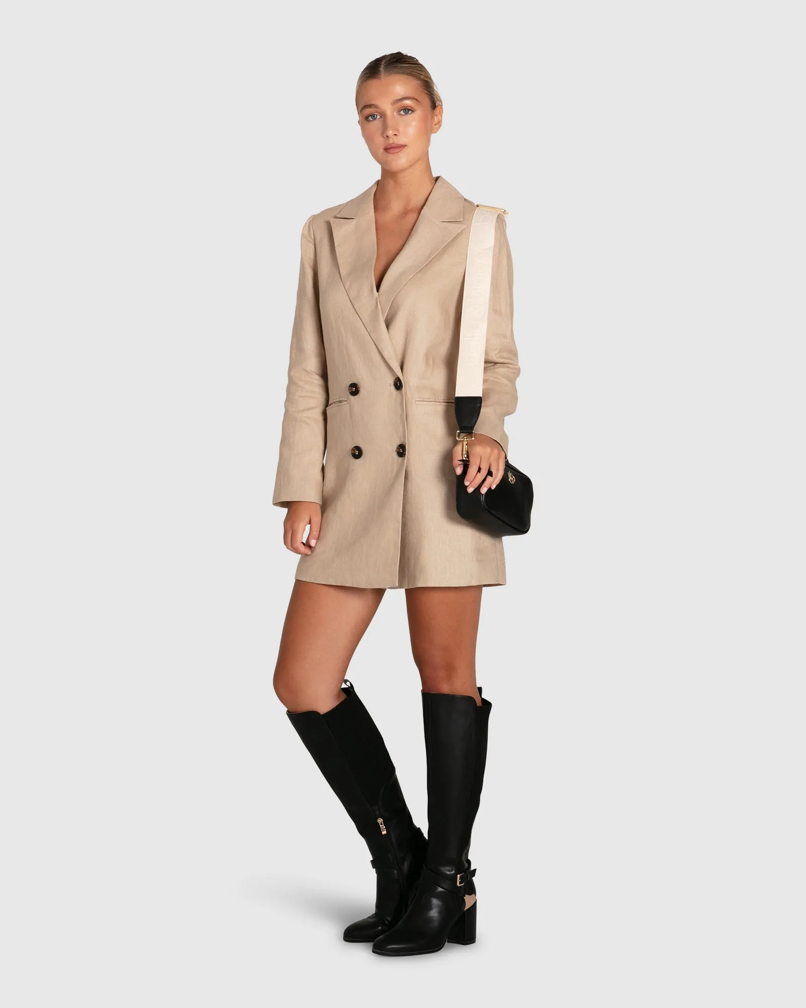 Prinzessin Anna Blazer Kleid - Sand