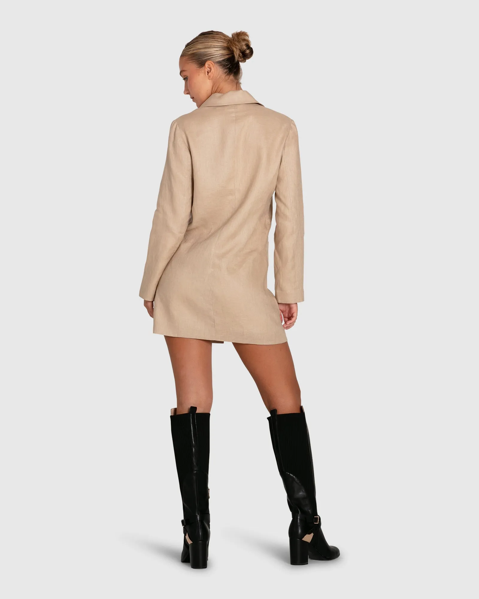 Prinzessin Anna Blazer Kleid - Sand