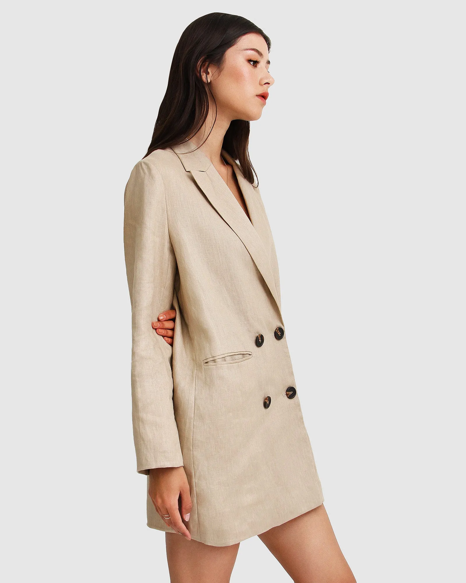 Prinzessin Anna Blazer Kleid - Sand