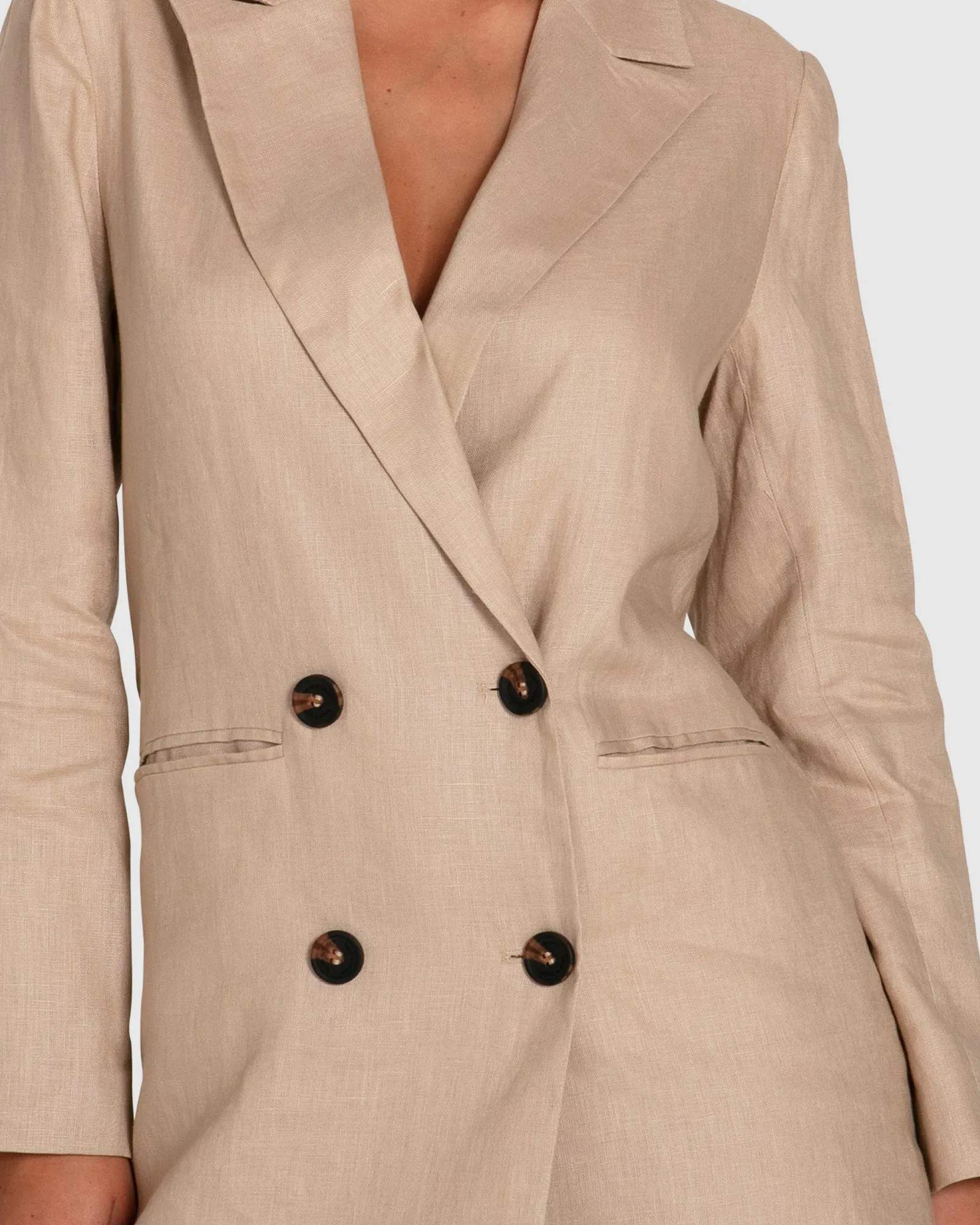 Prinzessin Anna Blazer Kleid - Sand