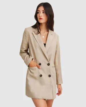 Prinzessin Anna Blazer Kleid - Sand