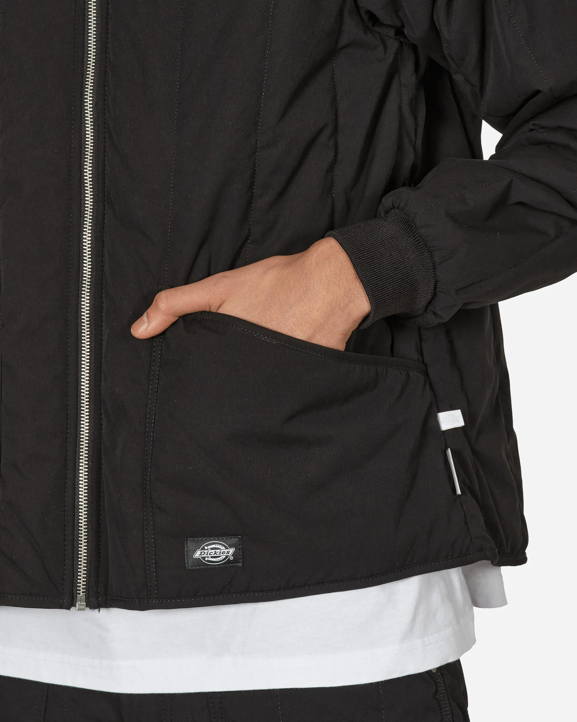Gesteppte Jacke Schwarz