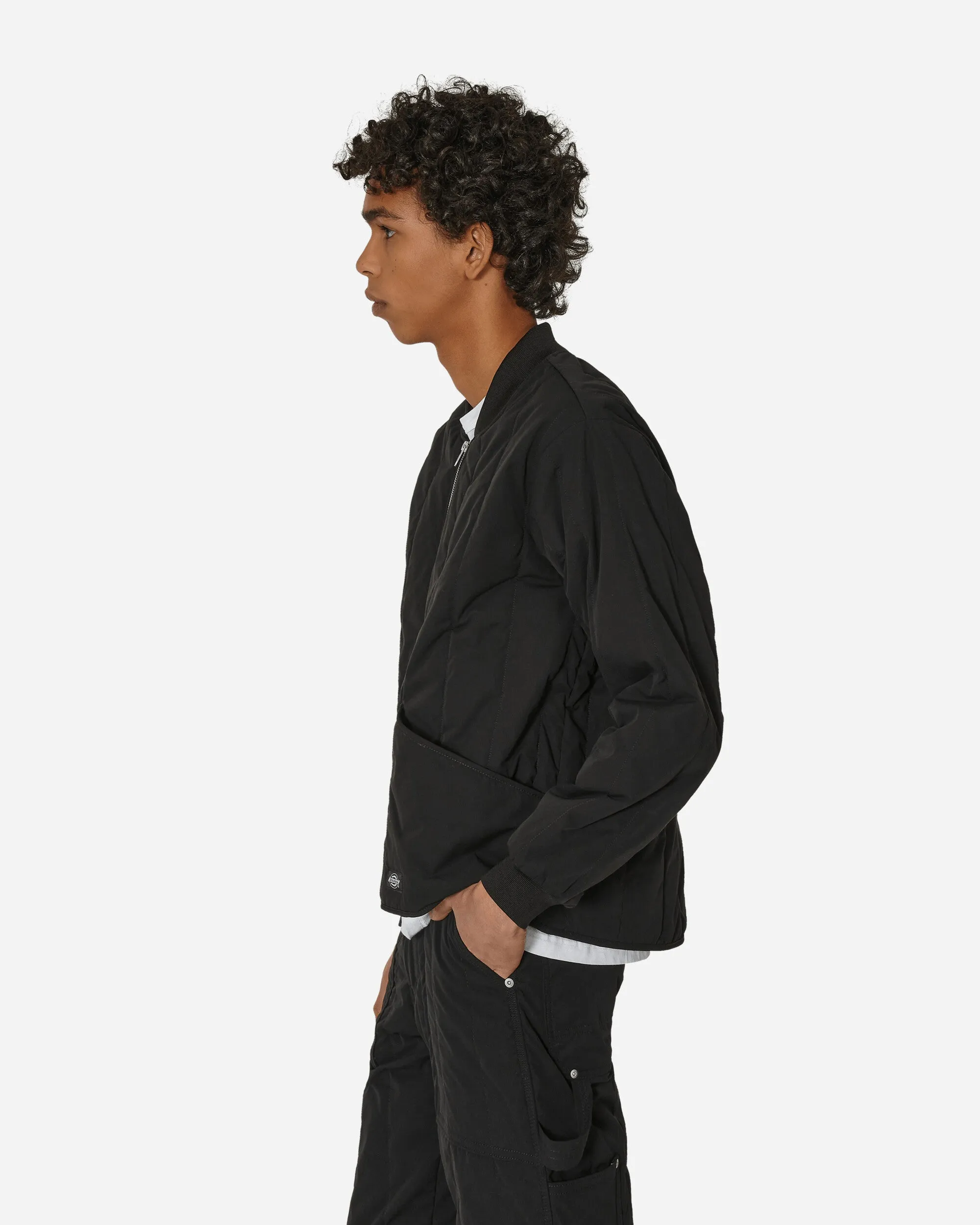 Gesteppte Jacke Schwarz