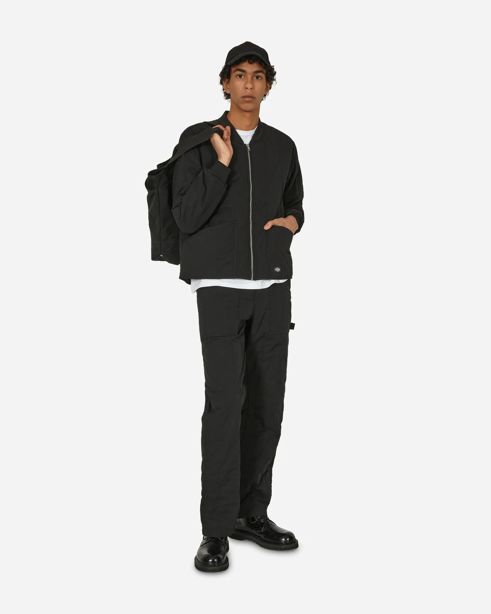 Gesteppte Jacke Schwarz