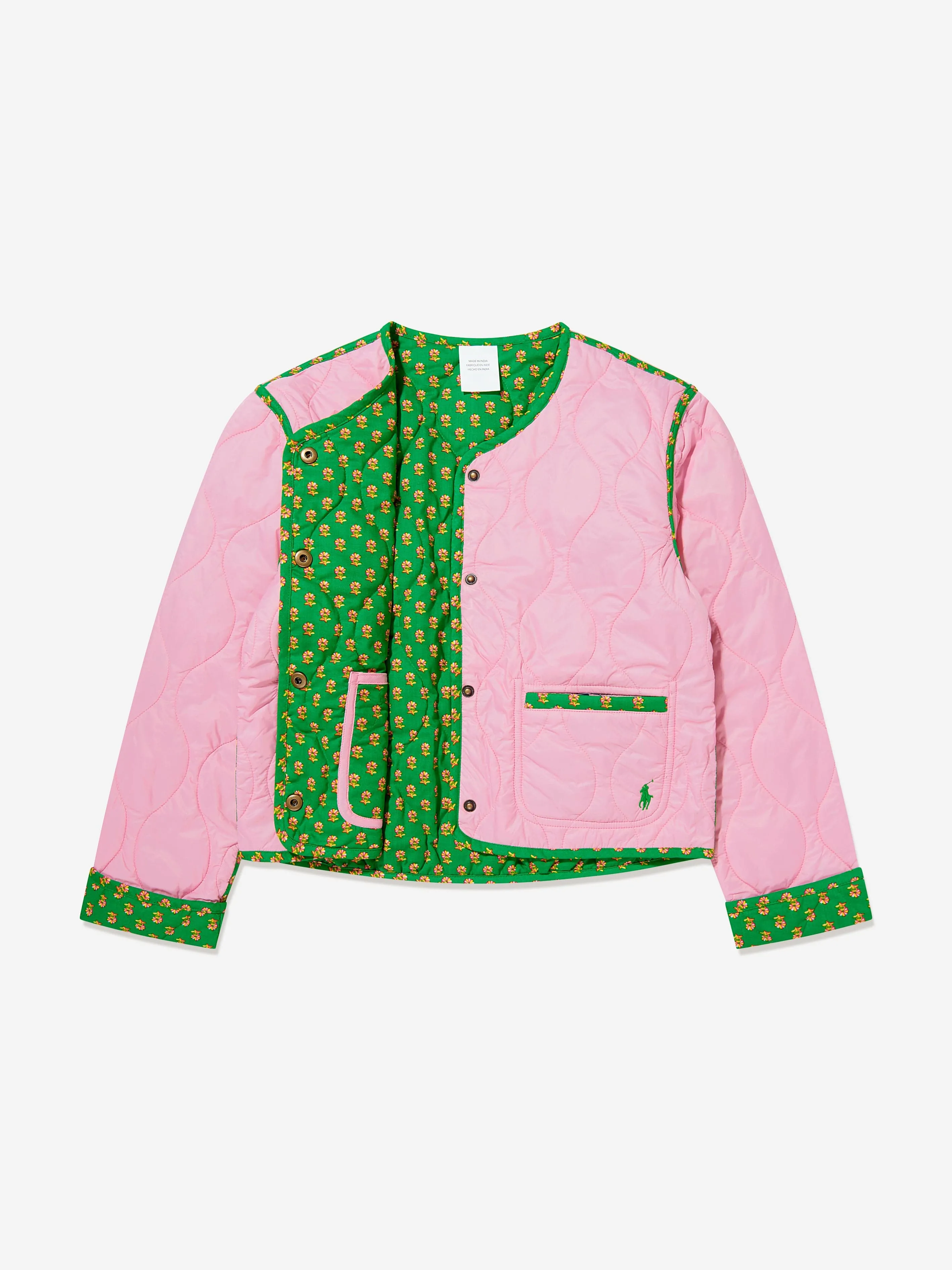 Ralph Lauren Mädchen Reversible Steppjacke in Rosa