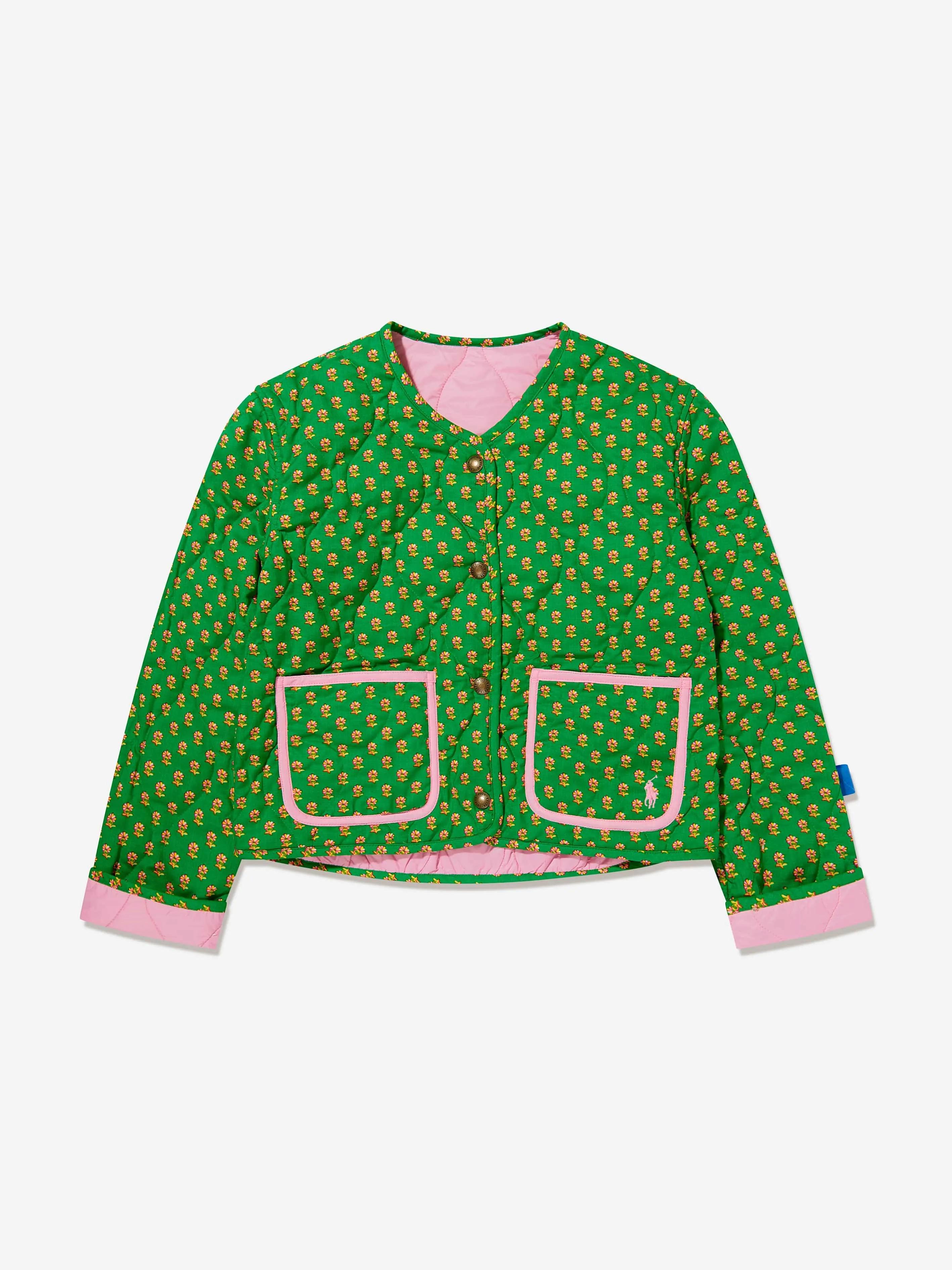 Ralph Lauren Mädchen Reversible Steppjacke in Rosa