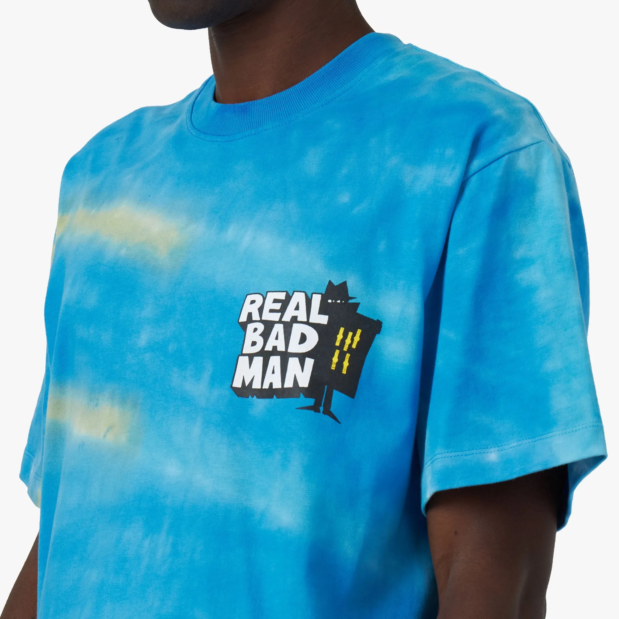 Real Bad Man x Gramicci Future Days T-Shirt / Blau Tie Dye