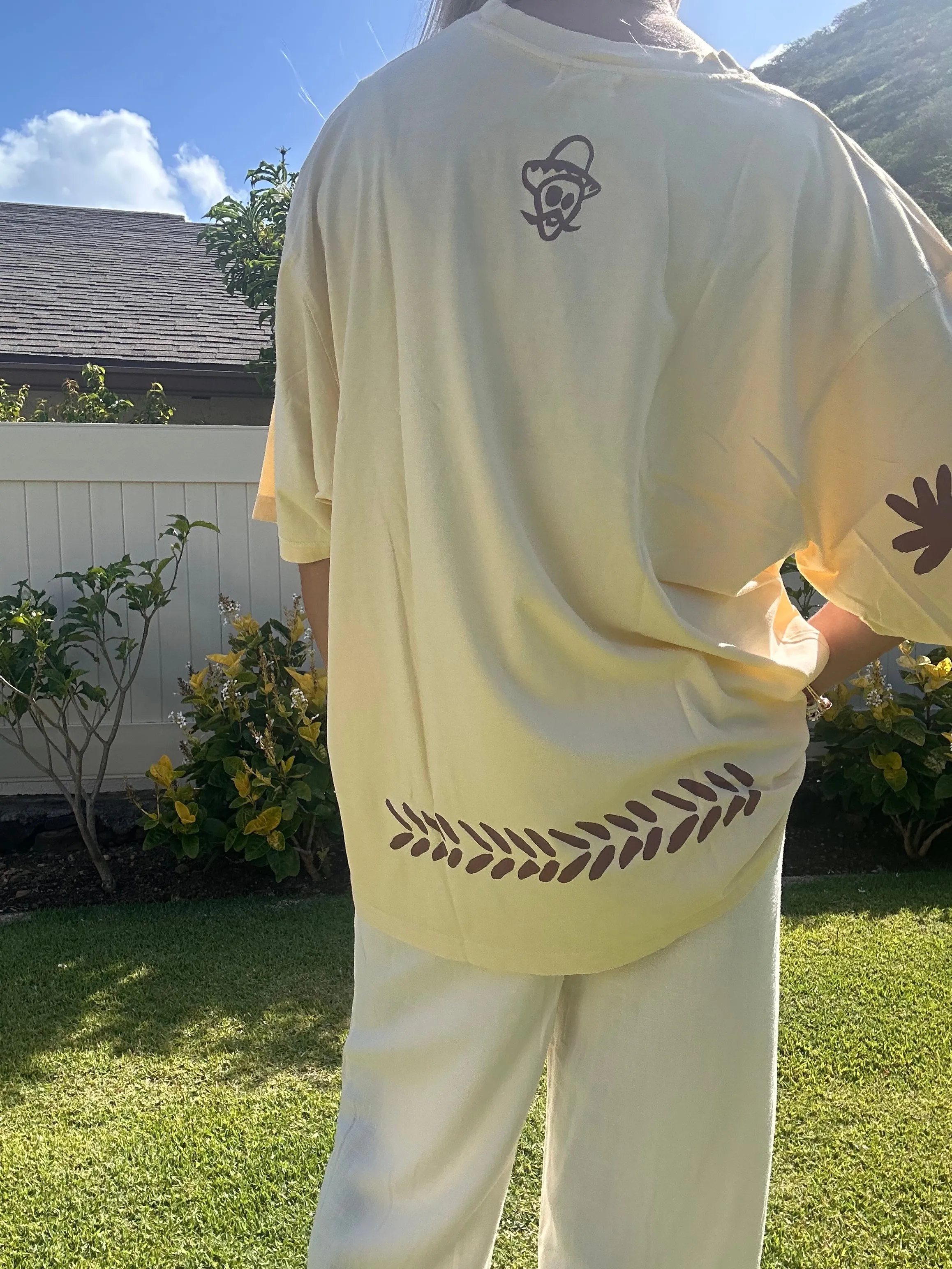 SABBI Das Margie Übergroßes T-Shirt-Latte