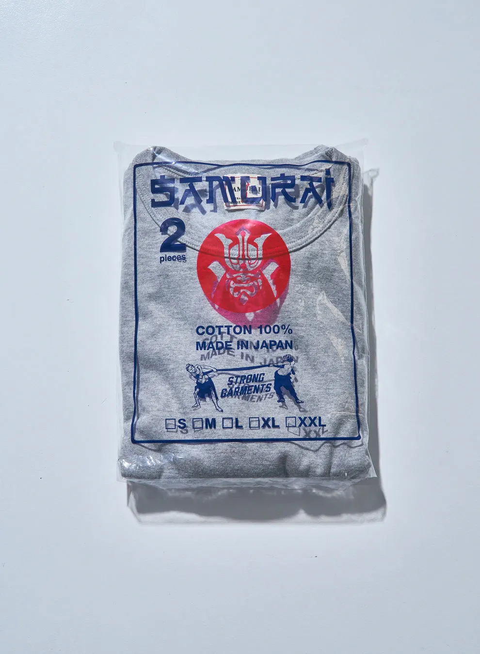 SAMURAI JEANS CREW NECK 2-PACK T-SHIRT EINFARBIG - Grau