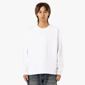 Saturdays NYC Max Weight Langarm-T-Shirt / Weiß