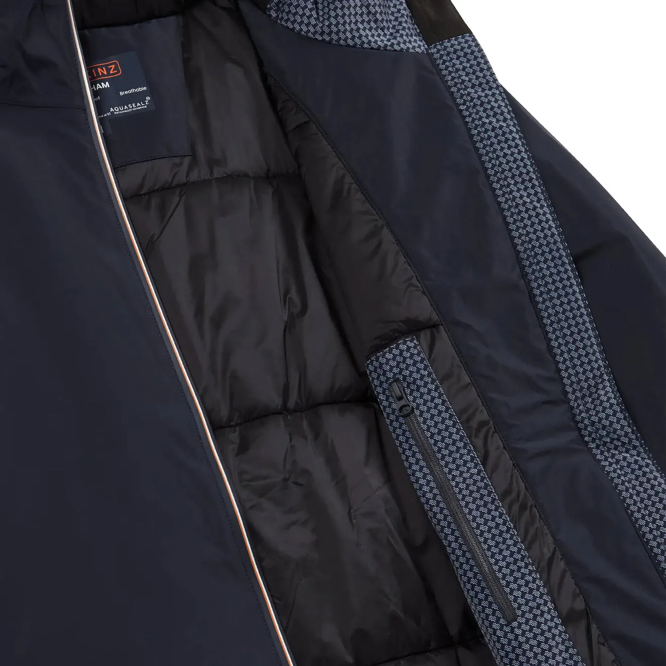 Sealskinz Trimingham Wasserdichte Steppjacke Regenjacke Marineblau