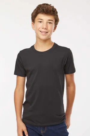 SoftShirts Jugend Bio-Kurzarm-T-Shirt mit Rundhalsausschnitt - Schwarz