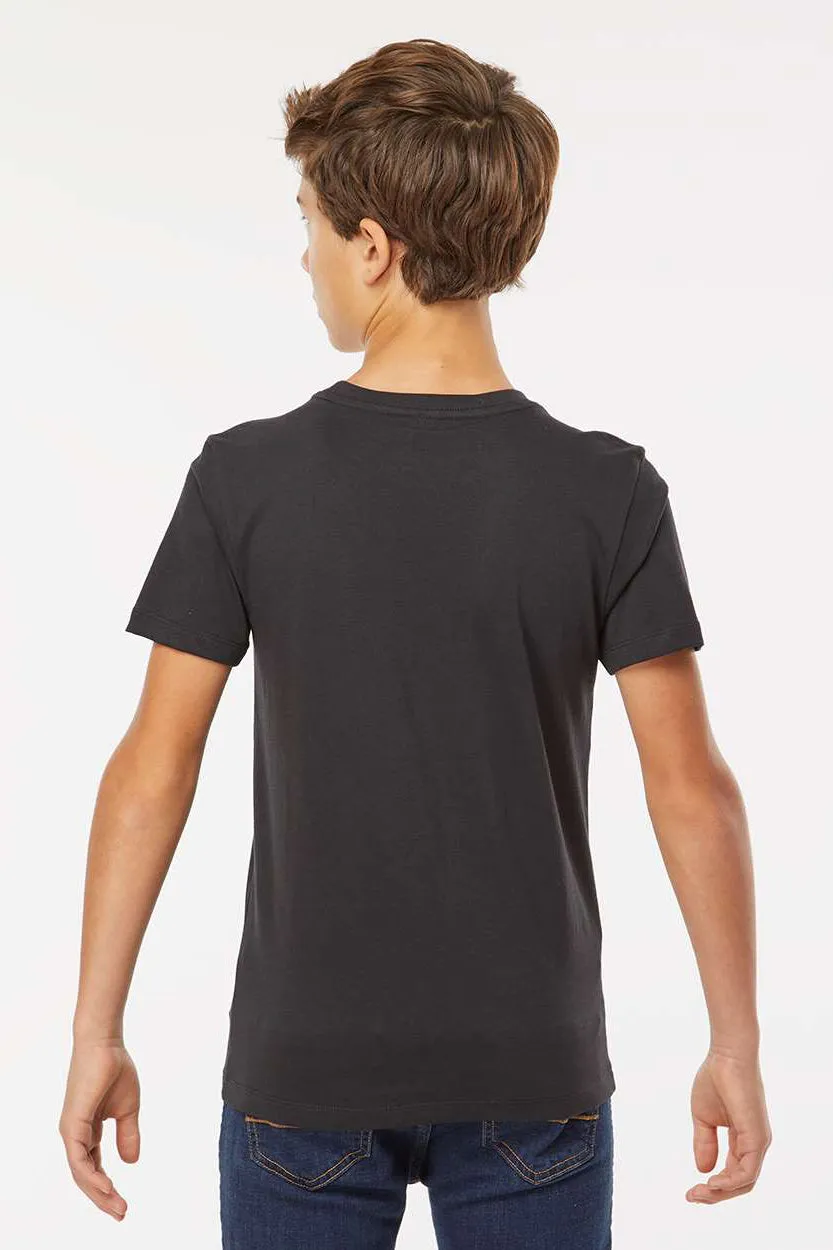 SoftShirts Jugend Bio-Kurzarm-T-Shirt mit Rundhalsausschnitt - Schwarz